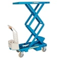 thumbnail image 1 of Bishamon 985670 Mobi Lift Battery Powered Double Scissor Lift Table BX-15WB - Blue - 330 lbs, 1 of 1