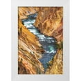 thumbnail image 1 of Bishop, Russ 13x18 White Modern Wood Framed Museum Art Print Titled - The Yellowstone River in the Grand Canyon of the Yellowstone-Yellowstone National Park-Wyoming-USA, 1 of 4