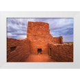 thumbnail image 1 of Bishop, Russ 18x13 White Modern Wood Framed Museum Art Print Titled - Approaching storm over Wukoki Ruin-Wupatki National Monument-Arizona, 1 of 4