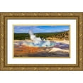 thumbnail image 1 of Bishop, Russ 24x15 Gold Ornate Wood Framed with Double Matting Museum Art Print Titled - Grand Prismatic Spring-Yellowstone National Park-Wyoming-USA, 1 of 4