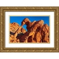 thumbnail image 1 of Bishop, Russ 24x17 Gold Ornate Wood Framed with Double Matting Museum Art Print Titled - Morning light on Elephant Rock-Valley of Fire State Park-Nevada-USA, 1 of 4