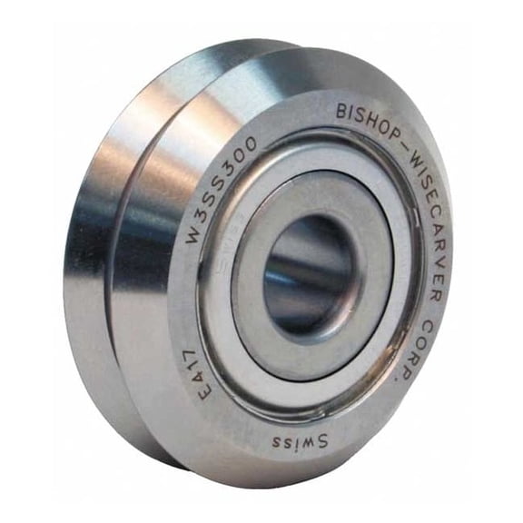 Bishop-Wisecarver Low Temp Guide Wheel,Size 1 W1SS300