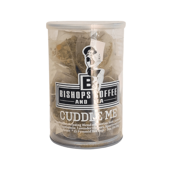 Bishops Coffee And Tea Cuddle Me Tea Relaxing Blend 15 Pyramid Tea Bags 2oz