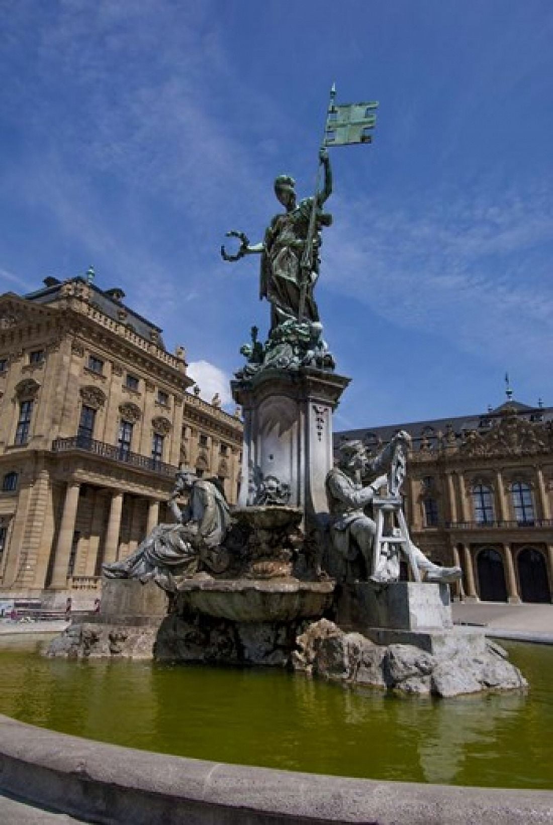 Bishops Residence Franconia Fountain Canvas Art - Jim Engelbrecht DanitaDelimont (13 x 20)