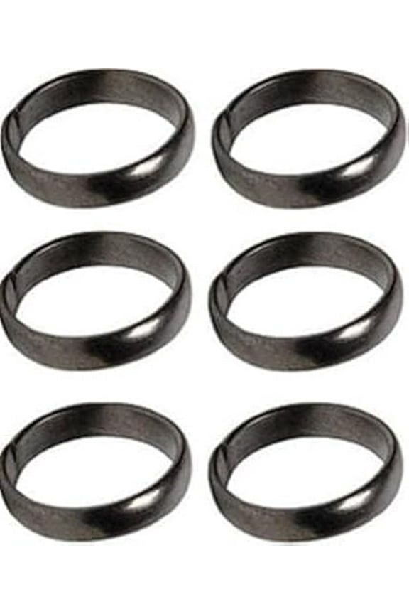 Pure Iron Ring Original Black Horse Shoe Rings Hand Jewelry For Men And Women Both - Pack Of 6 Piece