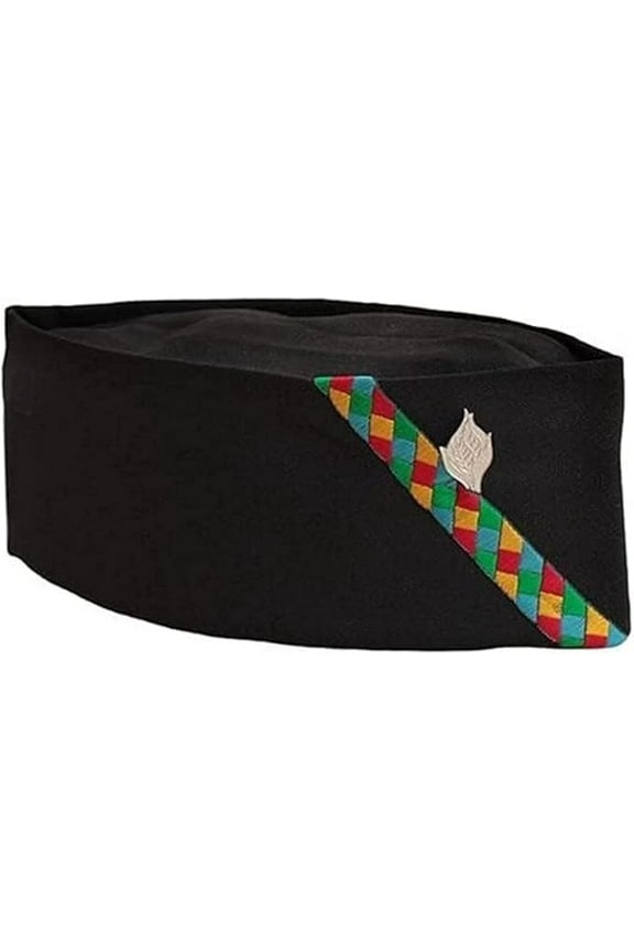 Uttarakhand Traditional Cap/Pahadi Topi Traditional and Handcrafted Cap For Men and Women, Black- Pack of 1