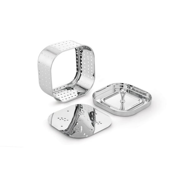 BishtHub Stainless Steel Paneer Maker Cheese Mould Press Square Shaped Tofu Maker Strainer With Lid Kitchen Tools Kitchen Item- 700 Ml