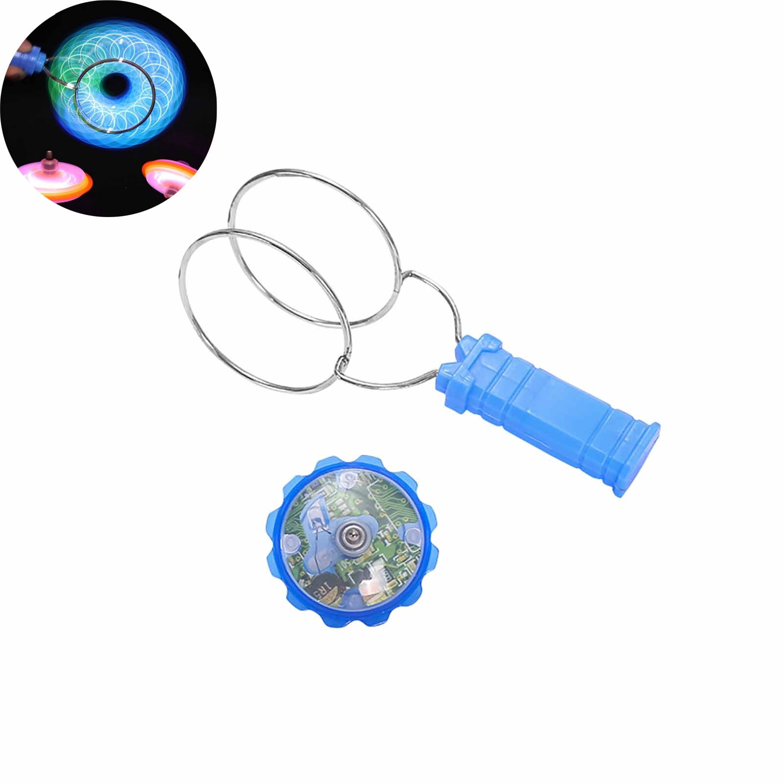 Bisitoy 1Pc Gyro Wheel Magic Spinning Flywheel with Light Up Rails ...