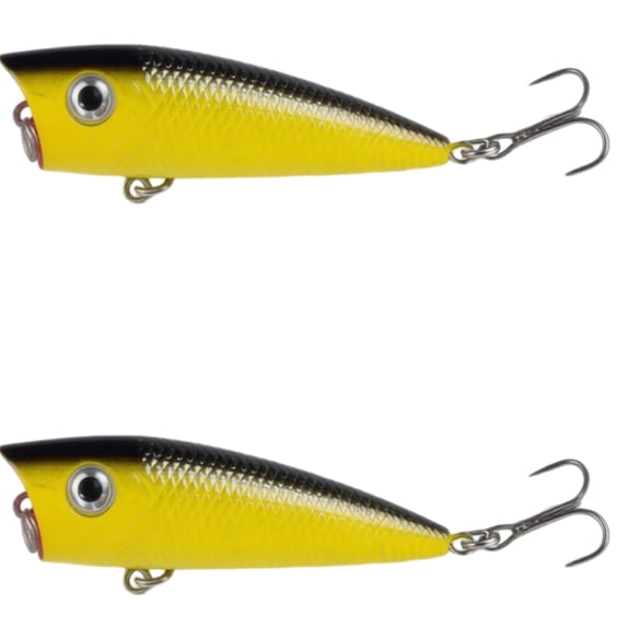 Bisitoy 2Pcs Buzz Fishing Lures Set with Propeller Blade for Summer Topwater