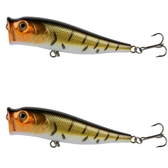 Bisitoy 2Pcs Buzz Fishing Lures Set with Propeller Blade for Summer Topwater