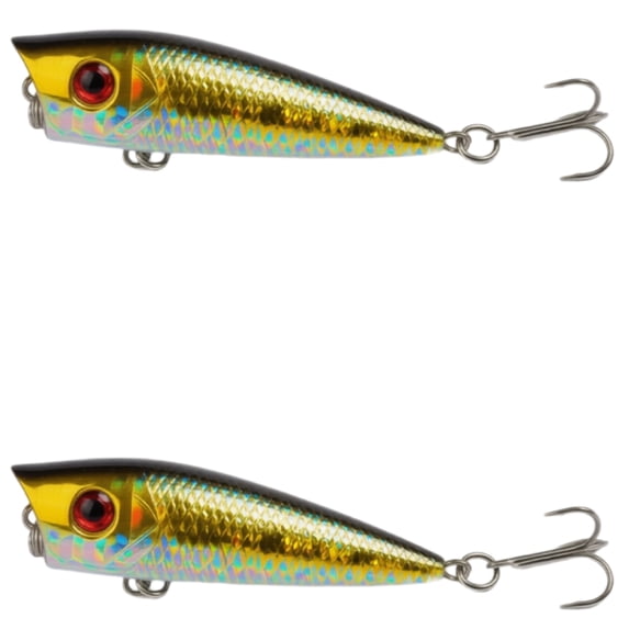 Bisitoy 2Pcs Buzz Fishing Lures Set with Propeller Blade for Summer Topwater
