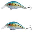 thumbnail image 1 of Bisitoy 2Pcs Fishing Lures Crankbait Minnow Deep Diver Hooks for Freshwater Bass, 1 of 4