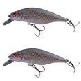 thumbnail image 1 of Bisitoy 2Pcs Floating Fishing Lures Set with Popper Head for Topwater Action, 1 of 4