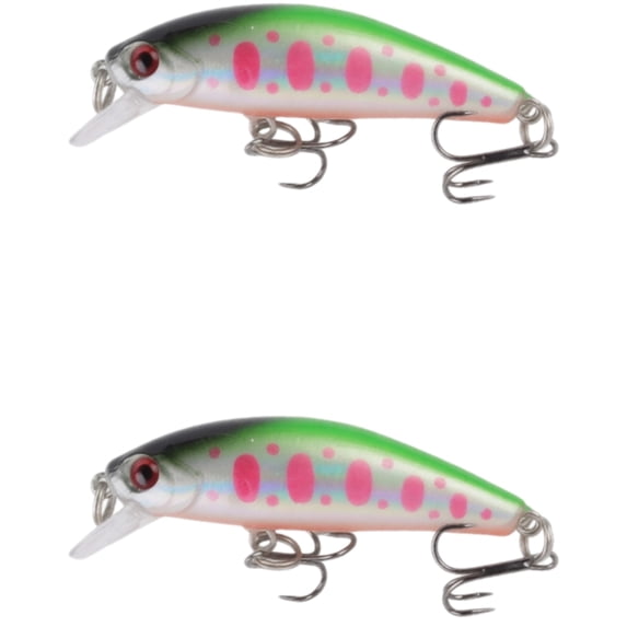 Bisitoy 2Pcs Floating Fishing Lures Set with Weedless Hook for Topwater Snakehead