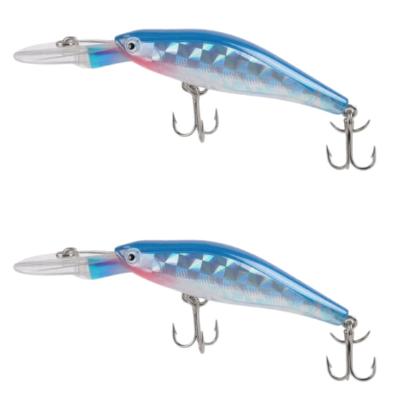 Bisitoy 2Pcs Floating Fishing Lures Set with Weedless Hook for Topwater Snakehead