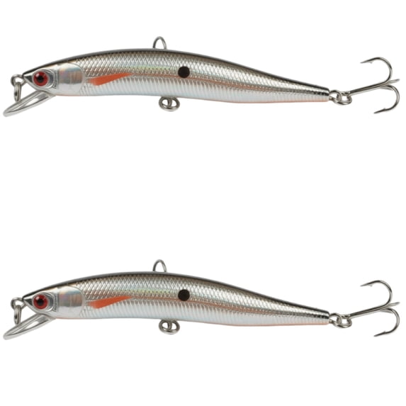 Bisitoy 2Pcs Glow Fishing Lures Set with Luminous Coating for Night Fishing