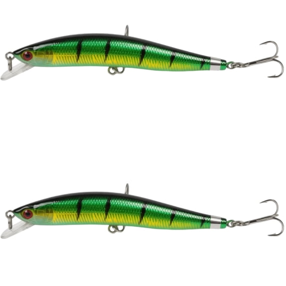 Bisitoy 2Pcs Glow Fishing Lures Set with Luminous Coating for Night Fishing