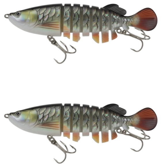 Bisitoy 2Pcs Heavy Duty Fishing Lures Set with Jig Head for Saltwater Flounder