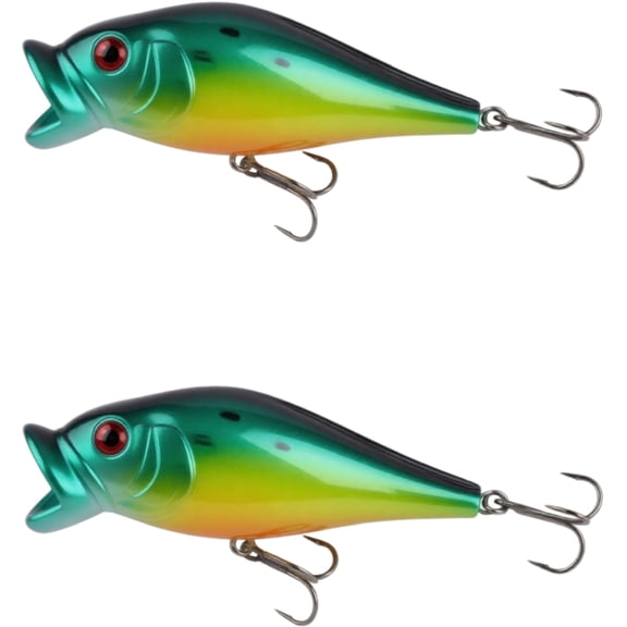 Bisitoy 2Pcs Inline Spinner Fishing Lures Set with Dressed Hook for Steelhead