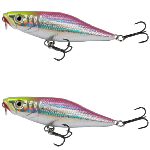 Bisitoy 2Pcs Mini Fishing Lures Set with Ultralight Body for Brook Trout