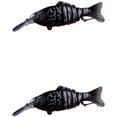 thumbnail image 1 of Bisitoy 2Pcs Soft Plastic Fishing Lures Set with Tail for Crappie Panfish, 1 of 4