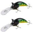 thumbnail image 1 of Bisitoy 2Pcs Soft Plastic Fishing Lures Set with Twisting Tail for Crappie Bluegill, 1 of 4