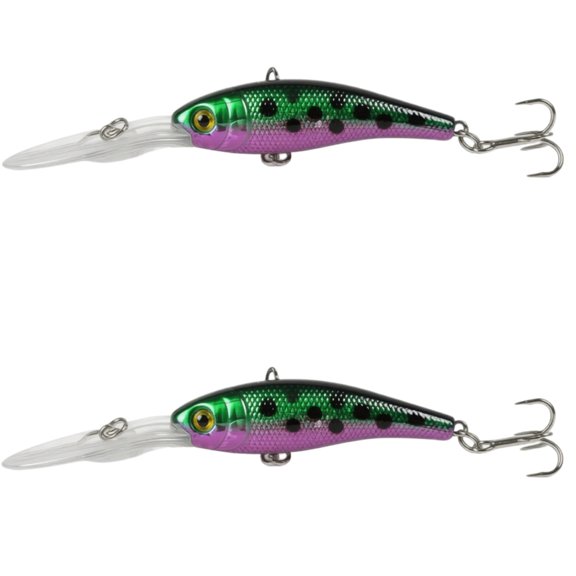 Bisitoy 2Pcs Soft Plastic Fishing Lures Swimbait Paddle Tail Hook for Pike Muskie