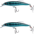 thumbnail image 1 of Bisitoy 2Pcs Topwater Fishing Lures Set with Walking Action for Striped Bass, 1 of 4