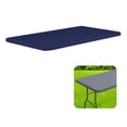 thumbnail image 1 of Bisitoy 30 x 48 Inch Fitted Rectangular Table Cover, Elastic Stretch Tablecloth, Waterproof Table Cloth for Folding Picnic Tables, Indoor & Outdoor Use, 1 of 5