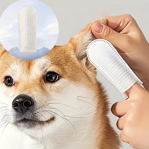 Bisitoy 50Pcs Cotton Finger Cots, Finger Covers Protection for Finger Tips, Breathable, Sweat Resistant, and Wear-Resistant, and Injured Fingers,Ear Cleaning Finger Wipes for Dogs and Cats