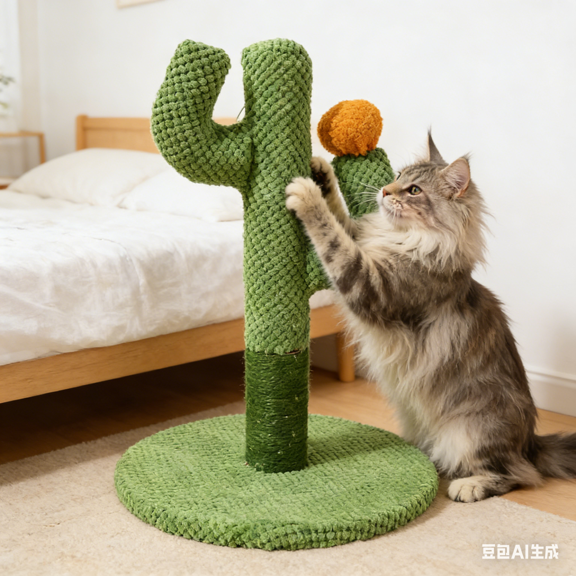 Bisitoy Cactus Cat Scratching Post for Climbing