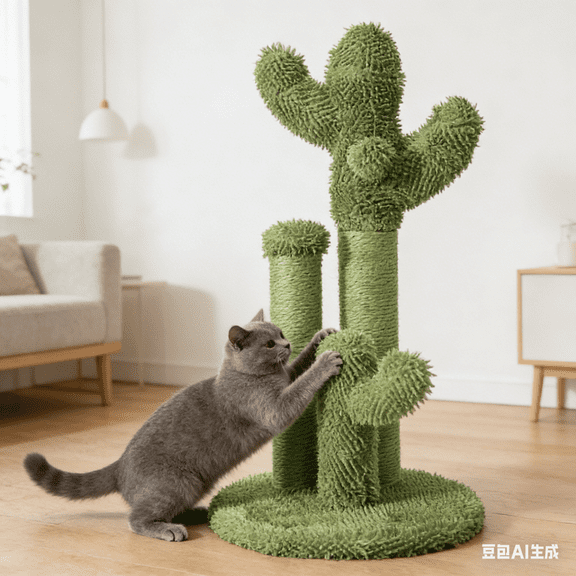Bisitoy Cactus Cat Scratching Post for Climbing