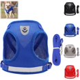 thumbnail image 1 of Bisitoy Dog Harness, Reflective Vest Style Breathable Mesh with Leash for Small Dogs Summer Walking, 1 of 3