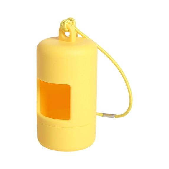 Bisitoy Dog Poop Bag Holder for Leash, 1Pc Dogs Waste Bag Dispenser with Elastic Loop Protable Lightweight Plastic Holders for Pet Doggy