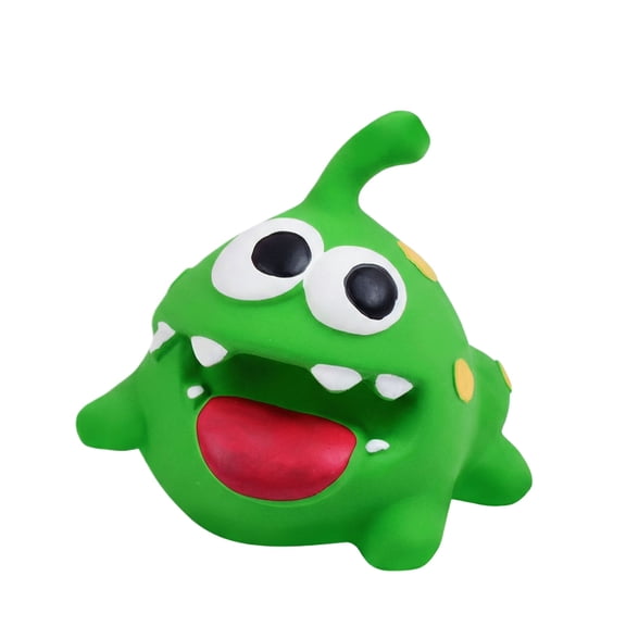 Bisitoy Dog Toys, Squeaky Frog Toy for Dogs Durable Dental Care Training Companion Washable Latex Pet Toy