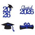 thumbnail image 1 of Bisitoy Double-sided 16 PCS Graduation Decorations 2026 Cake Toppers – Class of 2026 Centerpieces Picks for Graduation Theme Party Decorations Supply (Blue), 1 of 4