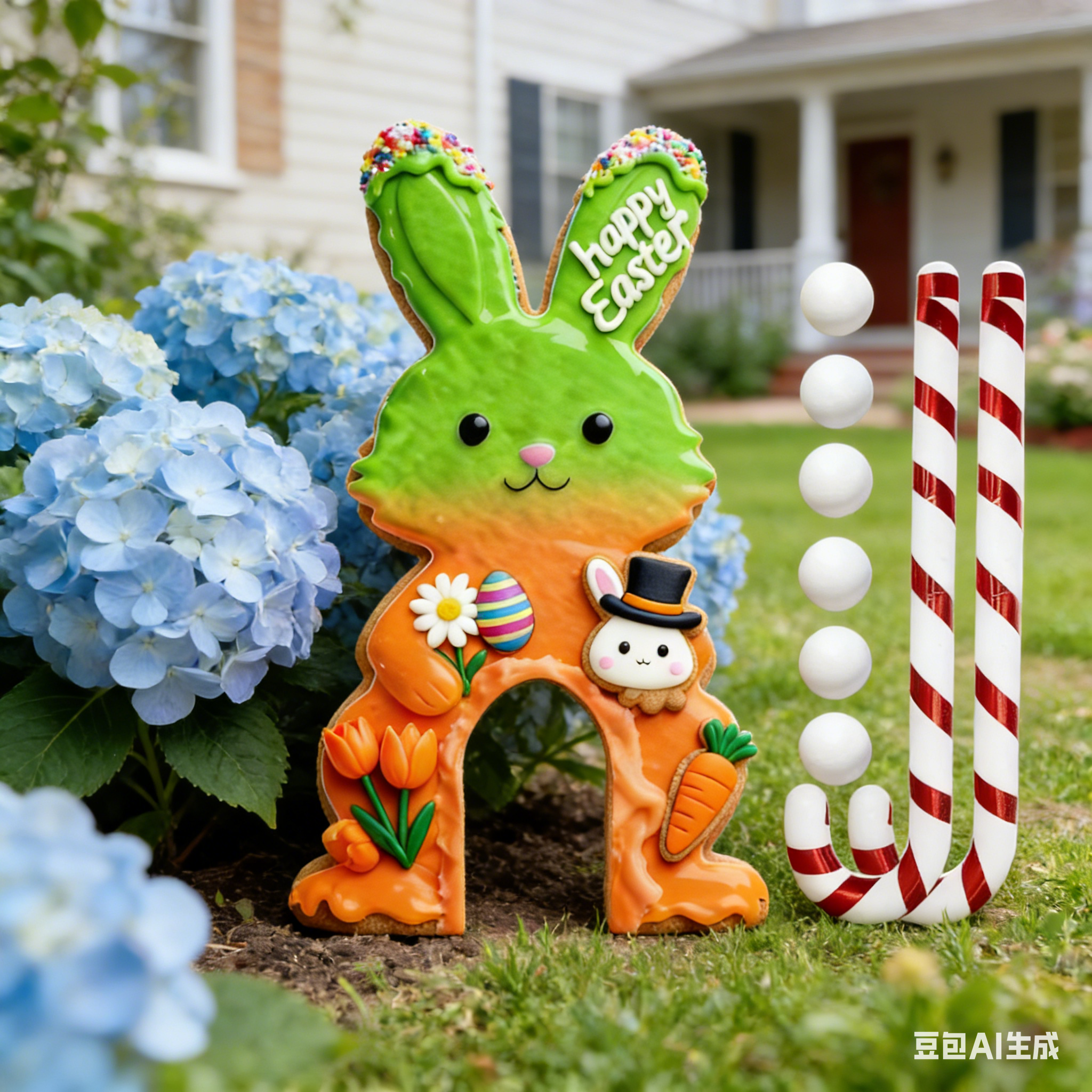 Bisitoy Easter Bunny Gingerbread Golf Game Set: Complete Putting Game ...