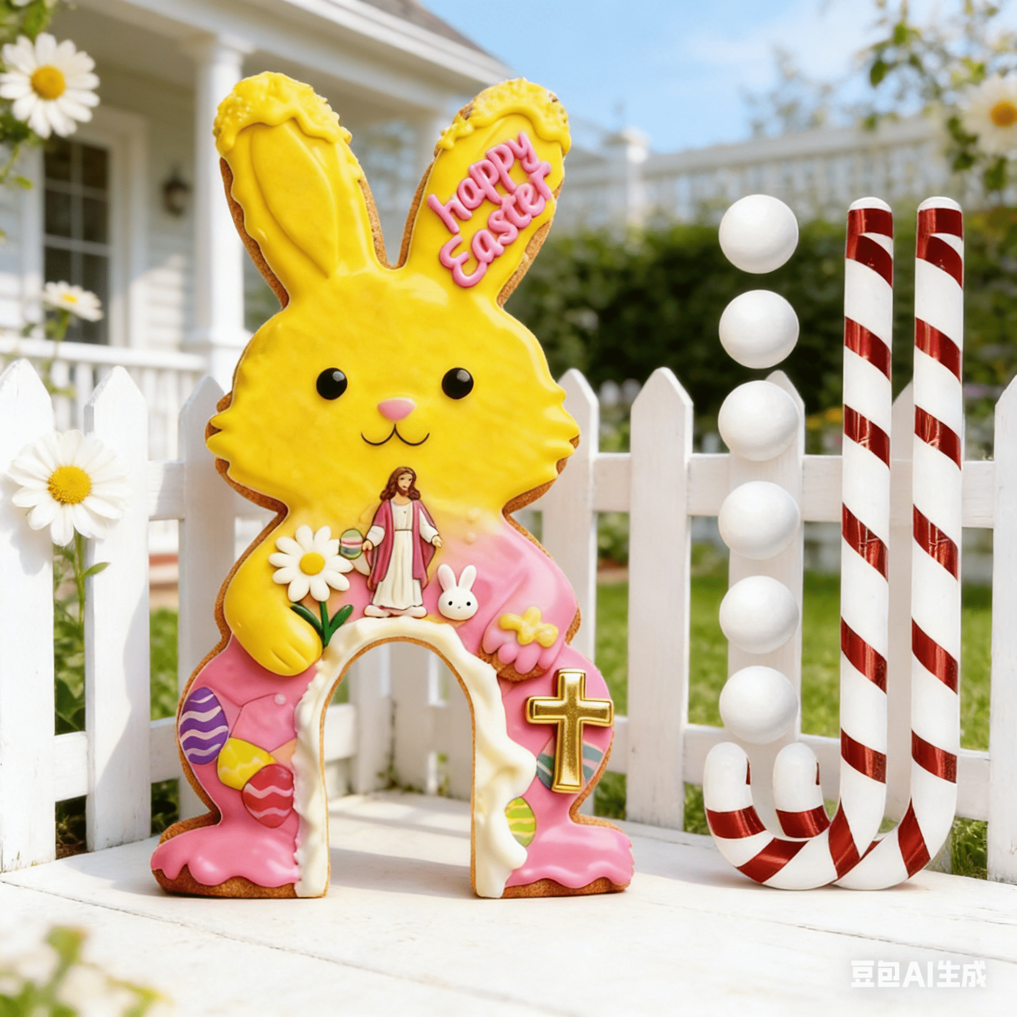 Bisitoy Easter Bunny Gingerbread Golf Game Set - Indoor Mini Golf ...