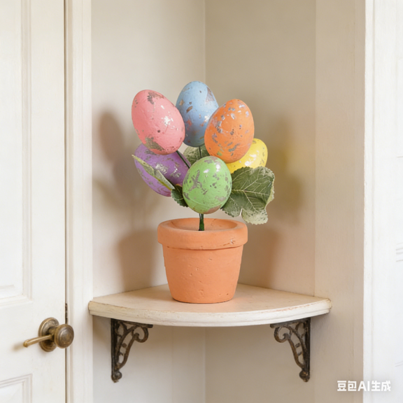 Bisitoy Easter Eggs Decorative Spotted Egg Planter