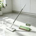 thumbnail image 1 of Bisitoy Flat Clamp Type Floor Mop with 6 Reusable Cleaning Pads for Household Floor Cleaning, 1 of 3