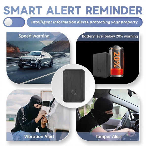 Bisitoy Hidden GPS Tracker for Vehicles – 1Pc Mini Magnetic Tracking Device with Global Coverage, Discreet Real-Time Locator for Cars, Trucks, Motorcycles (A)