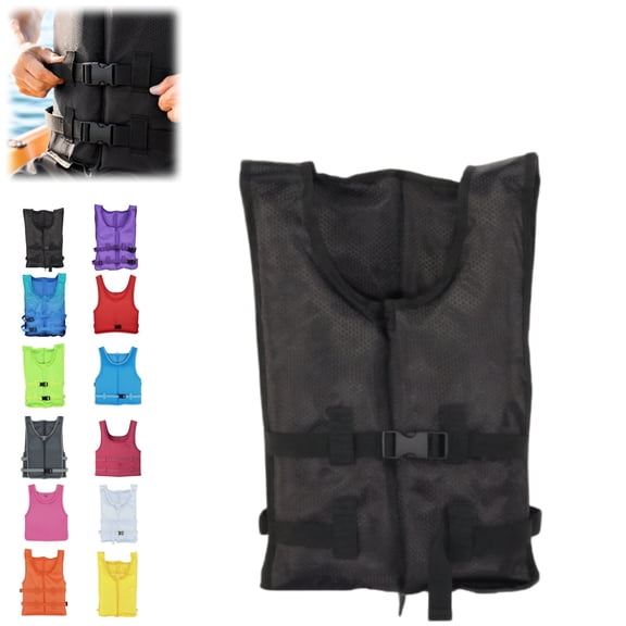 Bisitoy Life Jackets for Adults, 1 Piece Double Buckle Portable Foldable Buoyancy Vest