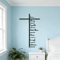 thumbnail image 1 of Bisitoy Metal Cross Wall Art – Large Black Iron Jesus Cross for Home Decor, Christian Scripture Wall Hanging, Religious Wall Decor for Living Room, Church, Bedroom, 1 of 7