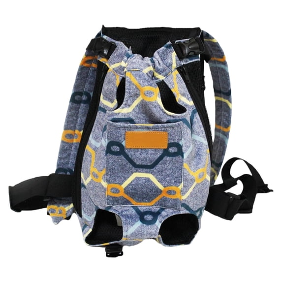 Bisitoy Pet Carrier Backpack, Adjustable Backpack Legs Out Easy-fit Chest Carrier for Medium Dogs Cats Puppie (Navy,XXXL)