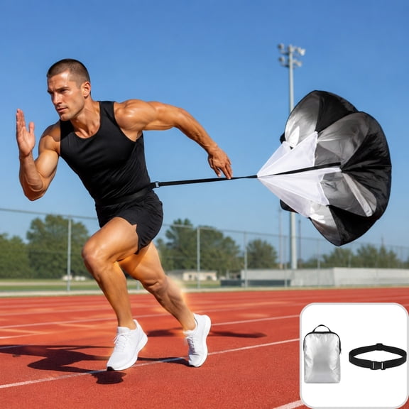 Bisitoy Running Parachute, Drag Resistance Chute for Speed and Power Training