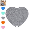 thumbnail image 1 of Bisitoy Slow Feeder Dog Bowls, Heart Shape Silicone Suction Lick Mat for Pet Slow Eating, 1 of 4