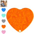 thumbnail image 1 of Bisitoy Slow Feeder Dog Bowls, Heart Shape Silicone Suction Lick Mat for Pet Slow Eating, 1 of 4