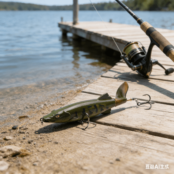 Bisitoy Topwater Fishing Lures, Propeller Surface Lure for Bass & Pike