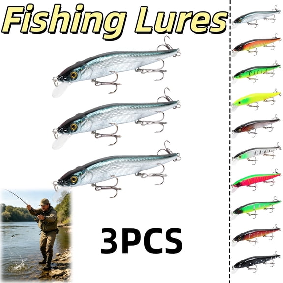 Bisitoy Topwater Fishing Lures for Targeting Fish in Shallow Water (A3)