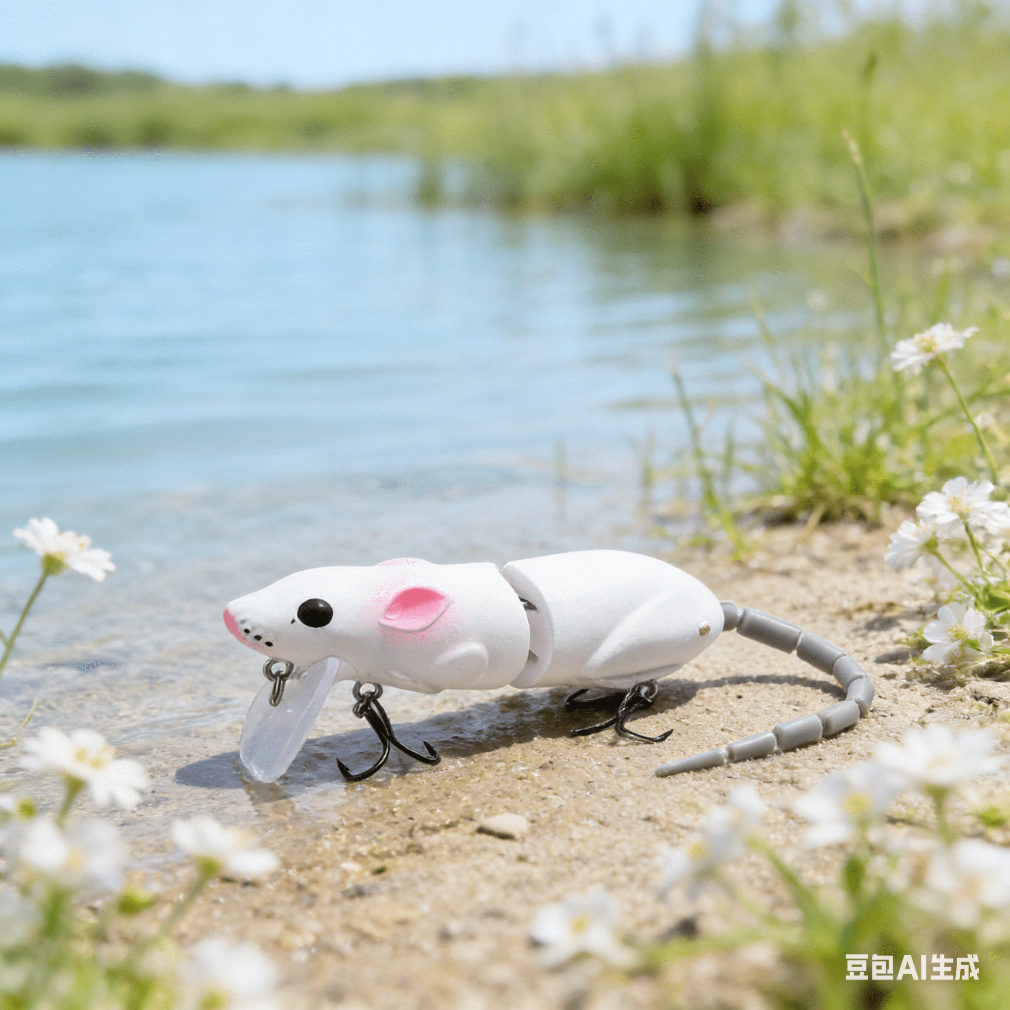 Bisitoy Topwater Mouse Fishing Lures Bass Trout Perch Lure Bionic Multi ...